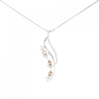 K18WG ダイヤモンド ネックレス 1.03CT