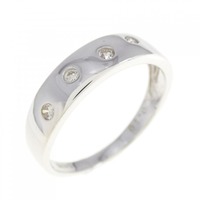 K18WG ダイヤモンド リング 0.10CT