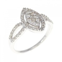 K18WG ダイヤモンド リング 0.58CT