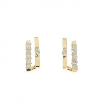 K18YG ダイヤモンド ピアス 0.12CT