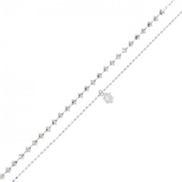 【新品】K18WG ダイヤモンド ブレスレット 0.08CT