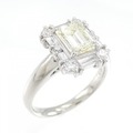 PT ダイヤモンド リング 1.202CT VLY VS1 エメラルドカット