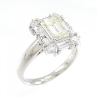 PT ダイヤモンド リング 1.202CT VLY VS1 エメラルドカット