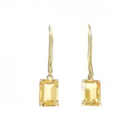 【新品】K18YG シトリン ピアス 1.80CT