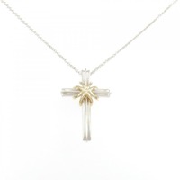 ティファニー 925/750YG クロス ネックレス