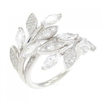 ティファニー ビクトリア ヴァイン バイパス リング 1.19CT