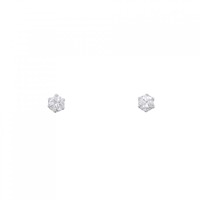 PT ソリティア ダイヤモンド ピアス 0.10CT