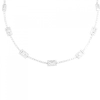 K18WG ダイヤモンド ネックレス 2.05CT