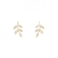 K18YG ダイヤモンド ピアス 0.14CT