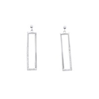 【新品】K18WG ダイヤモンド ピアス 0.20CT