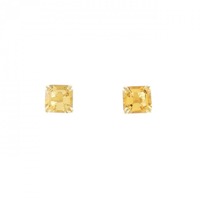 【新品】K18YG シトリン ピアス 1.10CT