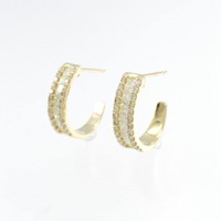 【新品】K18YG ダイヤモンド ピアス 0.86CT