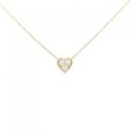 ヴァンドーム ハート ダイヤモンド ネックレス 0.12CT