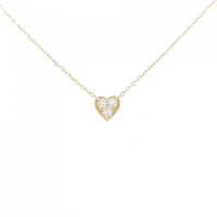 ヴァンドーム ハート ダイヤモンド ネックレス 0.12CT