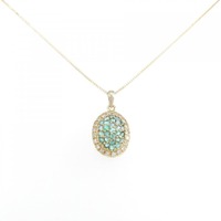 K18YG トルマリン ネックレス 0.50CT