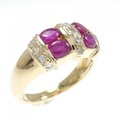 K18YG ルビー リング 0.93CT