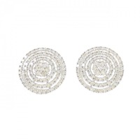 K18WG ダイヤモンド ピアス 2.00CT