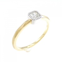 K18YG/PT ソリティア ダイヤモンド リング 0.249CT
