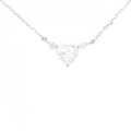 PT ダイヤモンド ネックレス 1.019CT G SI2 ハートシェイプ
