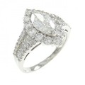 PT ダイヤモンド リング 1.020CT I SI2 マーキスカット