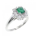PT エメラルド リング 0.30CT