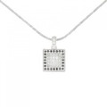 K18WG/750WG ダイヤモンド ネックレス 0.41CT