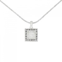 K18WG/750WG ダイヤモンド ネックレス 0.41CT