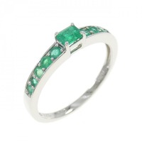 PT エメラルド リング 0.23CT