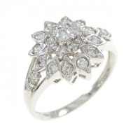 PT フラワー ダイヤモンド リング 0.50CT
