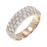 K18PG パヴェ ダイヤモンド リング 1.02CT