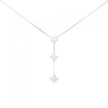 PT スリーストーン ダイヤモンド ネックレス 0.708CT