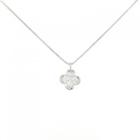 PT フラワー ダイヤモンド ネックレス 0.12CT