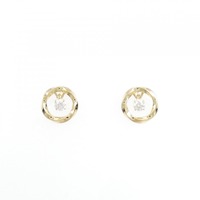 【新品】K18YG ダイヤモンド ピアス 0.244CT