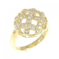 K18YG ダイヤモンド リング 0.36CT