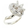 PT フラワー ダイヤモンド リング 0.50CT