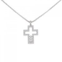 ショパール クロス ダイヤモンド ネックレス