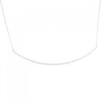 K18WG ダイヤモンド ネックレス 0.359CT