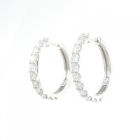 【新品】PT ダイヤモンド ピアス 2.001CT