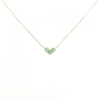 ポンテヴェキオ ハート エメラルド ネックレス 0.07CT