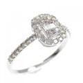 K18WG ダイヤモンド リング 0.30CT