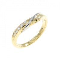 K18YG/PT ダイヤモンド リング 0.037CT