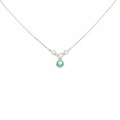 K18YG エメラルド ネックレス 0.22CT