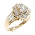 K18YG ダイヤモンド リング 0.47CT