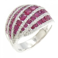 750WG ルビー リング 2.91CT