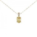K18PG ジルコン ネックレス 1.00CT