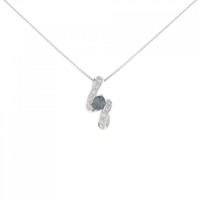 K18WG アレキサンドライト ネックレス 0.27CT