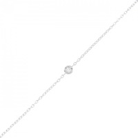 K18WG ダイヤモンド ブレスレット 0.03CT