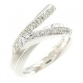 K18WG ダイヤモンド リング 0.25CT