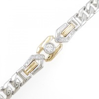 PT/K18YG ダイヤモンド ブレスレット 0.59CT