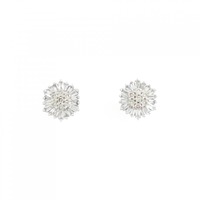 K18WG ダイヤモンド ピアス